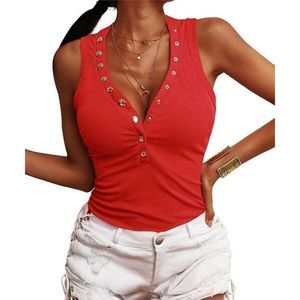 UDEAR Red Button Front Tank Size 1X